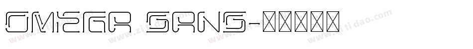 Omega Sans字体转换